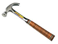 Estwing ESTE24C Curved Claw Hammer - Leather Grip 24oz, Silver