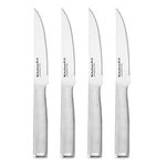 KitchenAid Gourmet Forged Steak Knife Set, High-Carbon Japanese Stainless Steel, 4 Piece, Brushed