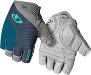 Giro Strada Massa Supergel Womens Road Cycling Gloves - Harbor Blue/Screaming Teal (2022), Small