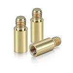 kwmobile 0.05oz Dart Weights - Set of 3x Brass 1.5 Gram Weights for Darts with 2BA Threads Dart Accessories - Gold