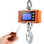 1000kg / 2000lb Digital Industrial Crane Scale, Heavy Duty Electronic Hanging Scale with Remote Control for Indoor Farm Factory Outdoor