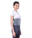 PHLEXMOTION Post Pregnancy Belt After C-Section 8 inches Adjustable Universal Size Maternity Belt After Normal Delivery for Belly & Waist Support Grey.