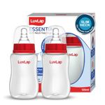 LuvLap Anti-Colic Slim / Regular Neck Essential Baby Feeding Bottle, 125ml (Pack of 2), New Born / Infants / Toddler upto 3 years, BPA Free