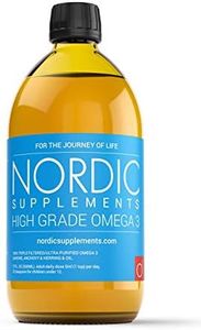 Nordic Supplements High Strength 500ml Omega 3 Fish Oil. Taste Award Winning Lemon Flavoured and Tested