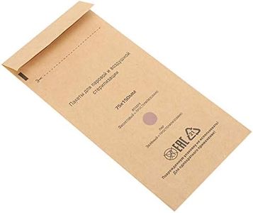 100 Buste Monouso per la Pulizia Autosigillanti per la Sterilizzazione, Sacchetti per la Pulizia in Carta Kraft per Autoclave per Strumenti per Dentisti e Forniture per Nail Art (75 * 150 mm)