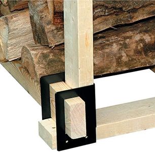 LOG BRACKET STEEL BLK/4