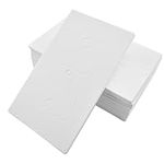 Aifeier ET Outlet Wall Plate Insulation Gasket Light Switch Socket Foam Insulation Pads Weatherproof Gasket Sealer Replacement Electrical Outlet Covers (2.4 x 4.3 Inch, 25Pcs White)