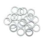 X AUTOHAUX 20pcs Oil Crush Washers Drain Plug Gaskets 16mm ID. 22mm OD.