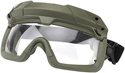 YABEME Tactical Anti Fog Safety Protection Goggles - 2 Modes, for Military Hiking, CS Airsoft Paintball,Shooting,Hunting,Riding,Cycling,Green