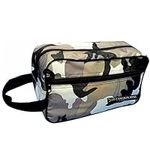 Toiletry Bag Water-Resistant Nylon Travel Wash Bag Lightweight Dopp Kit for Men and Women (Camo Grey)