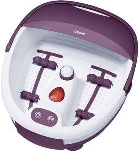 Beurer FB 21 foot spa for invigorated, well cared-for feet with 3 functions: vibration massage, bubble massage, water tempering, 3 Years Warranty, Purple, 1 Count (Pack of 1) (FB21)