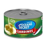 Oceans Secret Sardines in OliveOil 180gm Pack of 4 Sardines | Balanced & Nutritious | in Olive Oil | Ready to Eat Whole Fish for Curries & Rice