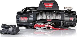 WARN 103255 VR EVO 12-S Electric 12V DC Winch with Synthetic Rope: 3/8 inch Diameter x 90 feet Length, 6 Ton (12,000 lb) Pulling Capacity