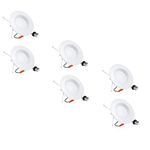 5/6 inch LED Can Lights, 6 Pack LED Recessed Lights, Dimmable Retrofit LED Recessed Lighting Fixture, LED Downlight, 15W, 5000K Daylight White, Energy Star & ETL(5000K(Daylight White), 6 Pack)