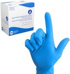 Dynarex 6523-BX Sterile Disposable Nitrile Surgical Gloves, Powder-Free, Sterilely Individually Packaged, Blue, Medium, Pack of 100