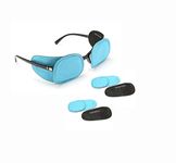 HAYATEC Occlusion Eye Patch Cover for Children Glasses - Treat Lazy Eye Amblyopia one Eye Disorder Children Spectacle 85x50 cm 3 Pairs (Blue)