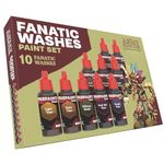 The Army Painter Warpaints Fanatic: Washes Paint Set, Complete Set of 10 Acrylic Paints in 18mL Dropper Bottles to Wash and Shade Miniature Models