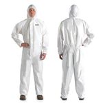 YIBER Hazmat Suit Disposable Coveralls | Full Body Painter Overalls with Hood in 7 Sizes with Multiple Specifications & Heavy-duty PPSB Material & PE Film | Safe for Countless Applications