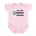 CafePress - I'm The Middle Cousin Infant Bodysuit - Cute Infant Bodysuit Baby Romper Petal Pink