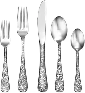 Liberty Tabletop Calavera (Skull) 20 Piece Flatware Set Service for 4 18/10 Silverware Made in USA