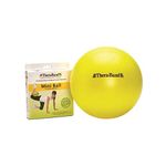 Theraband Mini Ball Small Exercise Ball for Abdominal Workouts, Strengthening Core Exercises, Yoga, Pilates, At-Home Ab Workouts, Tones Like a Roller Wheel (Color-Yellow)