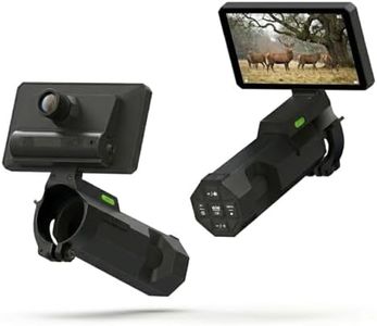 1080p Full HD Photo & Video Digital Rifle Scope, WiFi Night Vision Clip on Rifle Scope,Built-in 850nm IR Light ,5” IPS Screen Portable Infrared Rifle Scope for Night Hunting, Camping, Surveillance