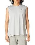 Nike CZ1184-073 M NP DF HPR Dry TOP Tank Vest Mens Particle Grey/Grey Fog/HTR/(Black) L