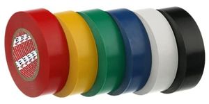 ETI PVC Insulation Electrical Tape 3/4" X8YardsX0.125mm (MULTICOLORED) (6)