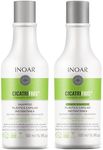 Inoar Cicatrifios Shampoo & Conditioner Renewal Haircare Duo with RejuComplex3 & Argan Oil, 2 x 16.9 Fl Oz Each