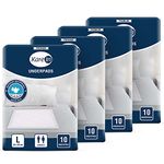 KareIn Premium Underpads, Large 60 x 90 Cm, 40 Count, High Absorbency, Leak Proof, Pack of 4