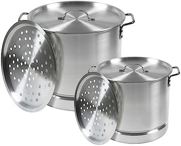IMUSA USA Steamer, 2 Piece, Silver