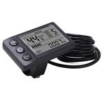 Tbest S866 Lcd Display For Electric Bike,S900 Display Control Panel Multi Information Display LCD Meter 24V 36V 48V Electric Scooter Control Panel with SM Plug