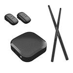 Bewinner Electronic Drum Set, Portable Smart Air Drum Set 3D Motion Sensing, Virtual Pocket Drum with 2 Drumsticks for Beginners Adults Kids (Black)