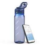 WATERH Smart Water Bottle with Reminder to Drink Water, Motivate & Tracking Hydration Water Bottle with App, 32 oz Tritan BPA-Free Plastic Water Bottles for Gym, School, Office - Blue