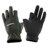 Snowbee Lightweight Neoprene Gloves, Medium – A Lightweight Glove With A Nylon Knit Palm & Rubberised ‘Dots’ For Extra Grip, Thumb & Index Finger Left Exposed To Allow Tying Of Knots Or Loading