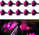 10 Pack Waterproof Marine Boat LED Lights, LED Underwater Lighting, Utility Led Interior Lights Navigation Lights Deck Courtesy Lights 12V for Yacht Boat Fishing Pontoon Sailboat Kayak (Purple)