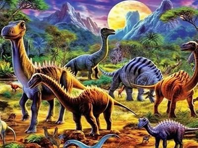 Kaliosy 5D Diamond Art Kits for Adults by Number Kits The Dinosaur Family, Diamond Painting Arts DIY DiamondingCraft Home Decor 30x40 cm (12x16 inch) LZ-795 (x14561)