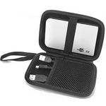 LUPO Hard Drive Case - Portable Shockproof EVA Hard Carry Pouch for External Hardrive and Cables - Lightweight Protective - for 2.5 Inch WD Western Digital, Toshiba, Buffalo, Hitachi, Seagate, Samsung