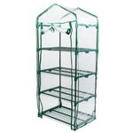 KCT 4 Tier Greenhouse with Shelves and Waterproof Cover Mini Garden Grow House