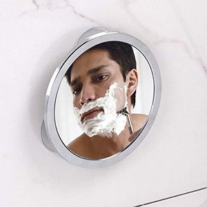 InterDesign Suction Bathroom or Shower Shaving Mirror - Chrome Finish