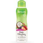 Tropiclean Natural Deep Cleansing Shampoo for Pets with Berry and Coconut, Cleanses Dogs and Cats Coat, Eliminate Odors and Replenish Balance Skin and Coat and Gives Whiter and Brighter Coats, Naturally Derived Shiny, And Looking Great, 355 ml