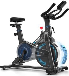 Wenoker Exercise Bike, Stationary Bikes for Home Cardio Fitness Workout | Magnetic Low Noise Indoor Cycling Spin Bike with 250lbs Weight Capacity, Adjustable Seat & Handlebars, Tablet Holder