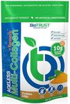 BioTrust Collagen Powder with Turmeric – 5 Types (I, II, III, V, X) – Turmeric Collagen Powder for Women & Men – Hydrolyzed Protein – Grass Fed Beef, Fish, Chicken, Eggshell Membrane (Golden Milk)