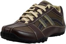 Skechers USA Men's Citywalk Malton Oxford Sneaker,Brown,10 M US