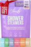 Cleverfy Shower Steamers Aromatherapy - 18 Pack of Shower Bombs with Essential Oils. Self Care Birthday Gifts for Women and Valentines Day Gifts for Her and Him. Purple Set