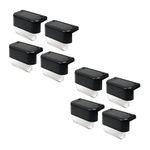Homehop Solar Light Outdoor Waterproof Stair Solar Light Decor Lighting Light for Home Decor Solar Garden LED for Pathway, Patio, Step & Courtyard Decor (Warm/Multicolour) (Pack of 8)