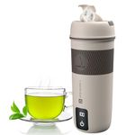 Portronics Thermosip 400Ml Vacuum Insulated Portable Travel Electric Kettle, Fast Water Boiling, Cool Touch Body, Digital Display, Auto Shut-off, 300W Heating Element,Prepare Tea,Coffee Without Milk