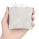 Wolpin Cable Organizer Pouch Small Case for Earphones, Data Cables, Charger, Pen Drives, Memory Card, (Grey)