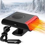 Showvigor Car Heater 12V Quickly Defrost Defogger Demister Heat Cooling Fan Auto Dry(Black)