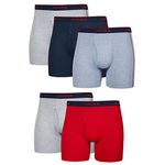 Hanes Men's underwear Boxer Briefs, 5-pack Assorted, M UK